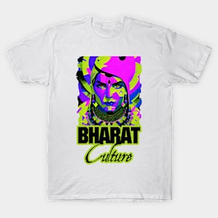 Bharat indian culture sticker style graphic illustration T-Shirt